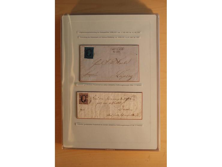 STEMPELSAMMLUNG: Sammlung von über 1200 meist frankierten Briefen sowie rund 350 losen Marke und Briefstücken, dabei viele Fr