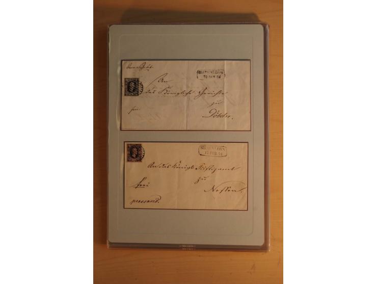 STEMPELSAMMLUNG: Sammlung von über 1200 meist frankierten Briefen sowie rund 350 losen Marke und Briefstücken, dabei viele Fr
