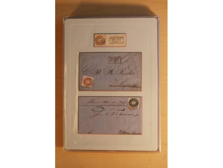 STEMPELSAMMLUNG: Sammlung von über 1200 meist frankierten Briefen sowie rund 350 losen Marke und Briefstücken, dabei viele Fr