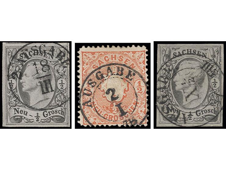 "AUSGABE", EKr. bzw. DKr. auf 10 Werten Johann bzw. Wappen, dabei 5 Briefstücke