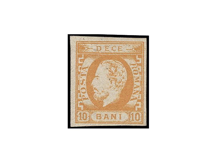 10 b. orange on laid paper, good to wide margins, unused with part original gum, fine, signed Heimbüchler