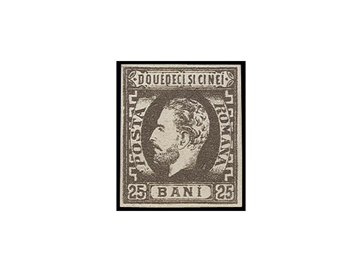 25 b. brown with "CINEI" instead of "CINCI", unused without gum, fine