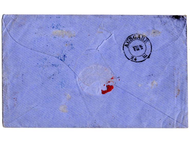 BRASILIEN: 1854/61, Coloridos 430 Réis gelb im senkrechten Paar vom linken Bogenrand, voll- bis breitrandig mit sauberem Punk