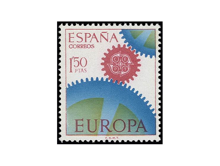 1967, CEPT 1,50 pta. in unissued colour, unhinged mint, fine and scarce, opinion Graus