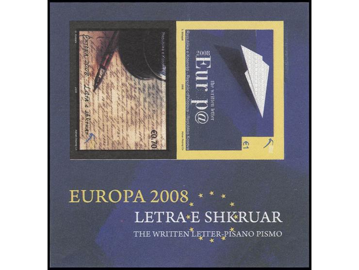 KOSOVO: Europe souvenir sheet imperforated, unmounted mint, unknown in Michel