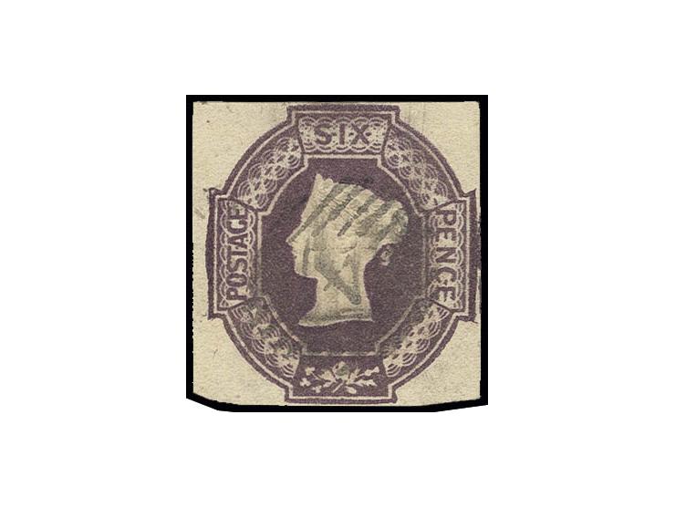 6 d. mauve, deep colour and good margins, cancelled, fine/very fine