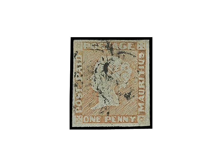 1854/57, Intermediate impression: 1 d. dull vermilion, used, good to wide margins, but small repairs, still attractive, signe