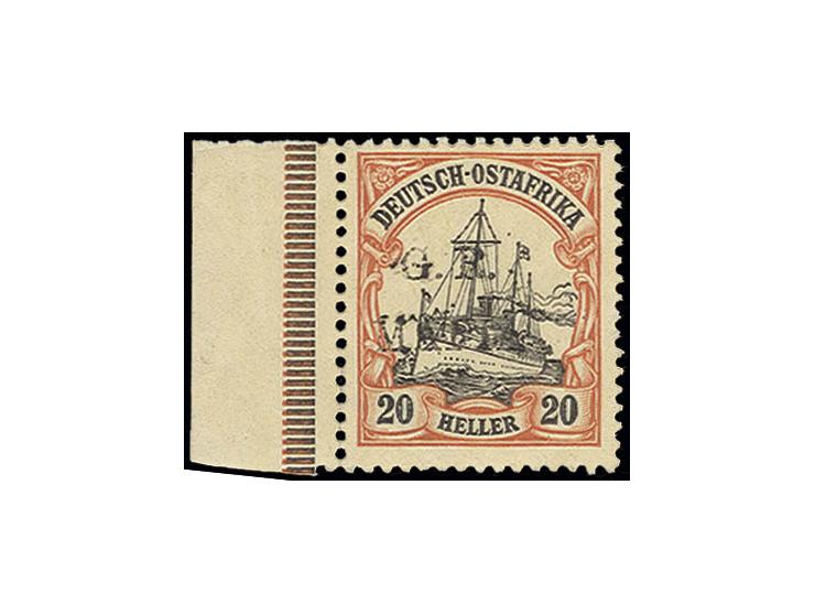 1915, black overprint: 20 h. black and red/yellow with left sheet margin, unhinged mint, very fine, certificate Brandon