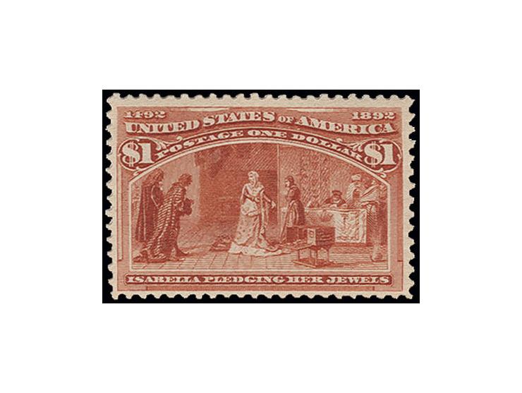  1 $ orange-red, fresh coulor and nice centering, unused with full original gum, very fine, certificate PSE