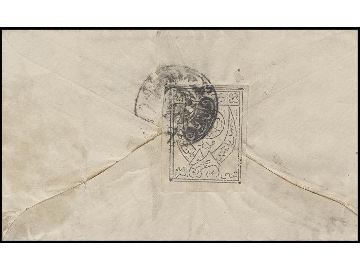 1926, 2½ b. black, good margins, tied by negative seal cancel to reverse of cover, fine