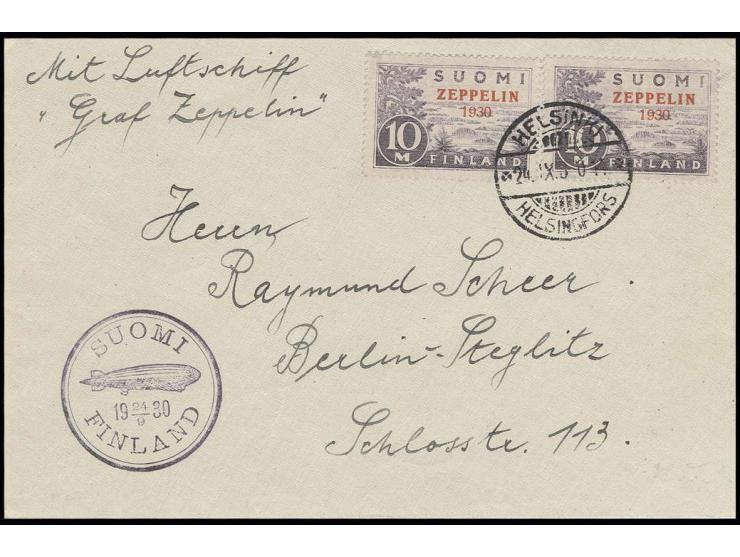 dito, Brief mit 2 Sondermarken, Kabinett