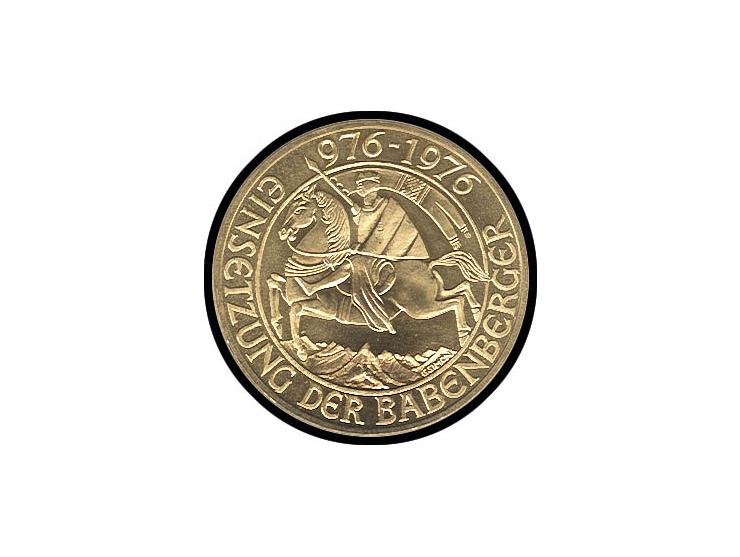1976, 1000 Schilling, Gold, 12,15 g fein, ss/vz