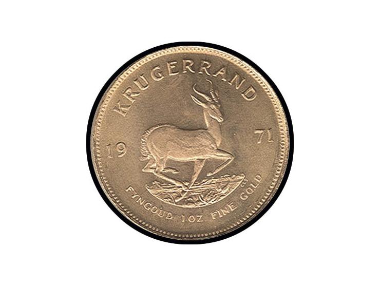 Krügerrand, 1971, 1 oz. Gold fein, ss/vz