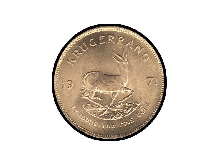 Krügerrand, 1971, 1 oz. Gold fein, ss/vz