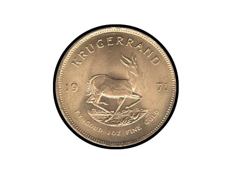 Krügerrand, 1971, 1 oz. Gold fein, ss/vz