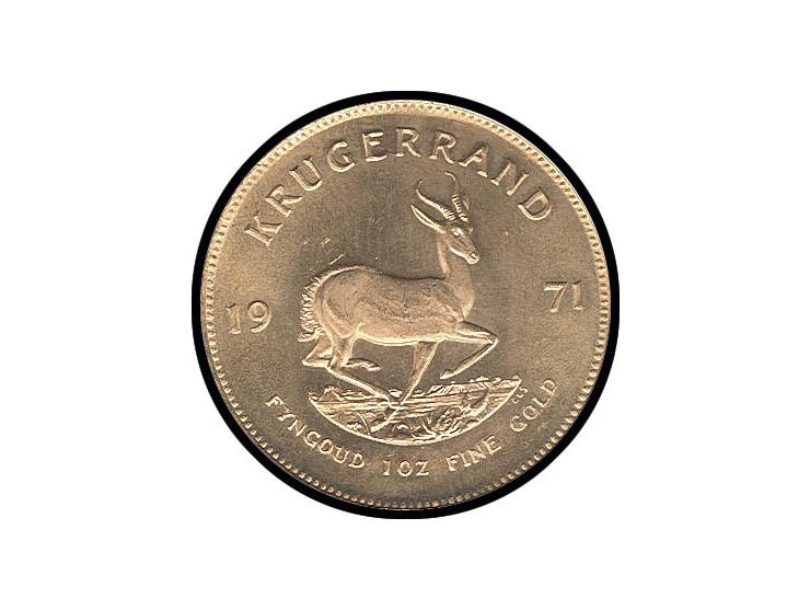Krügerrand, 1971, 1 oz. Gold fein, ss/vz
