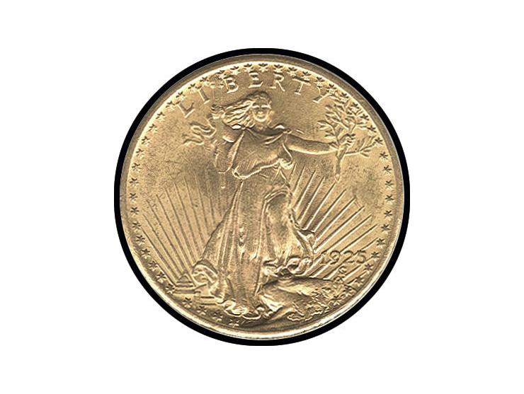 USA: 20 $ 'Walking Liberty', 1925, ss
