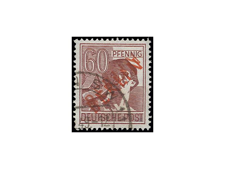 60 Pfg. mit klarem Doppelaufdruck, gestempelt "BERLIN SW 11", Pracht, Fotoattest H.-D. Schlegel BPP (2011) (Mi.650,-)