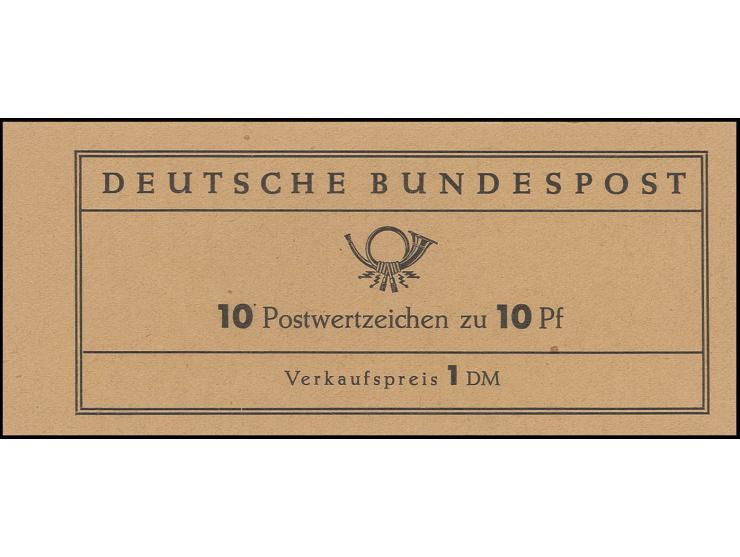 Markenheftchen Heuss I 10 Pfg., Erstauflage, Rand unbedruckt, postfrisch (Mi. 500,-)