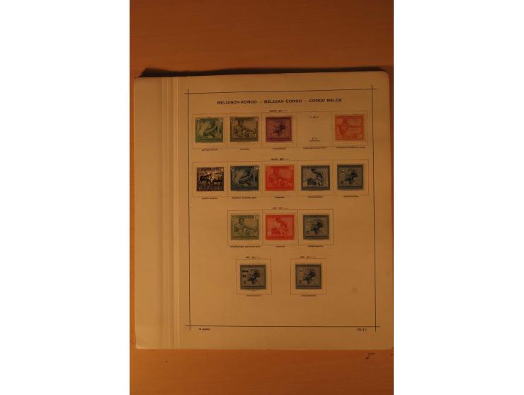 1849/1955, ungebrauchte und gestempelte Sammlung mit guten Werten, Sätzen und Blocks, dazu Belgisch Kongo, Ruanda und Urundi,