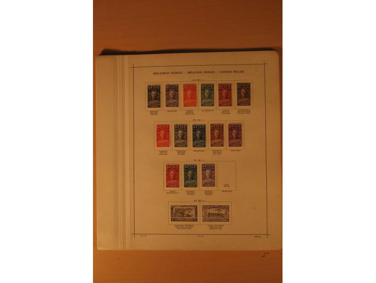 1849/1955, ungebrauchte und gestempelte Sammlung mit guten Werten, Sätzen und Blocks, dazu Belgisch Kongo, Ruanda und Urundi,