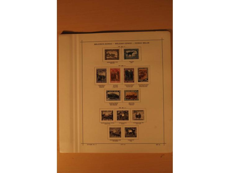 1849/1955, ungebrauchte und gestempelte Sammlung mit guten Werten, Sätzen und Blocks, dazu Belgisch Kongo, Ruanda und Urundi,
