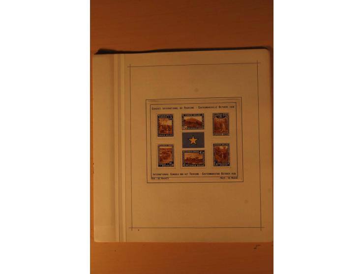 1849/1955, ungebrauchte und gestempelte Sammlung mit guten Werten, Sätzen und Blocks, dazu Belgisch Kongo, Ruanda und Urundi,