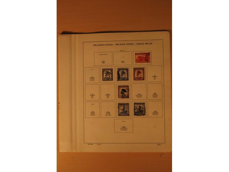 1849/1955, ungebrauchte und gestempelte Sammlung mit guten Werten, Sätzen und Blocks, dazu Belgisch Kongo, Ruanda und Urundi,