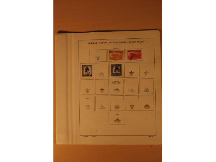 1849/1955, ungebrauchte und gestempelte Sammlung mit guten Werten, Sätzen und Blocks, dazu Belgisch Kongo, Ruanda und Urundi,