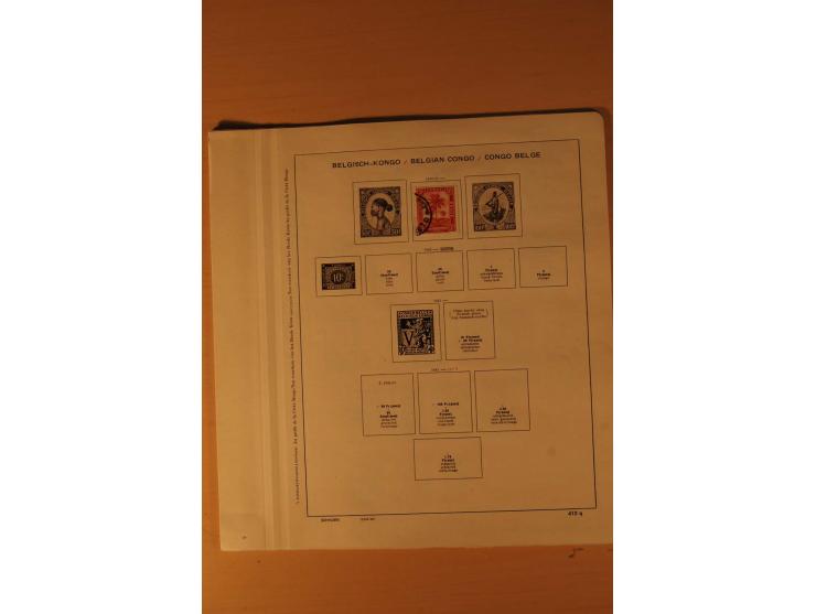 1849/1955, ungebrauchte und gestempelte Sammlung mit guten Werten, Sätzen und Blocks, dazu Belgisch Kongo, Ruanda und Urundi,