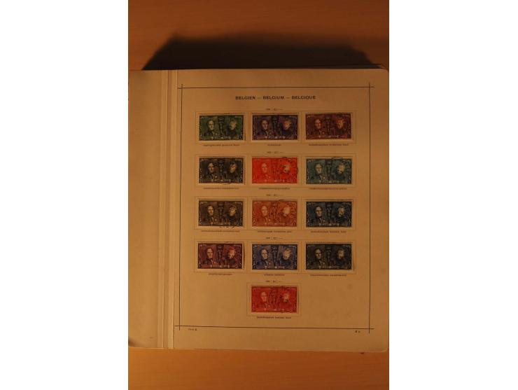 1849/1955, ungebrauchte und gestempelte Sammlung mit guten Werten, Sätzen und Blocks, dazu Belgisch Kongo, Ruanda und Urundi,