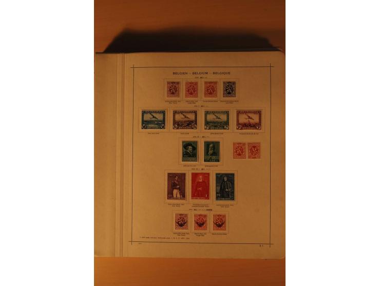 1849/1955, ungebrauchte und gestempelte Sammlung mit guten Werten, Sätzen und Blocks, dazu Belgisch Kongo, Ruanda und Urundi,