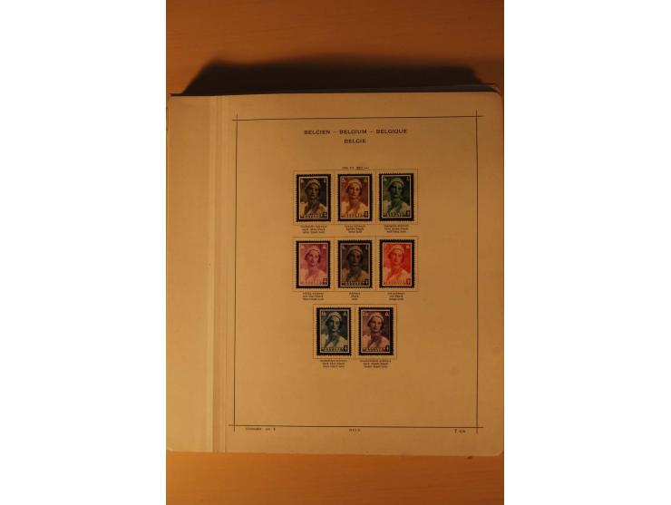 1849/1955, ungebrauchte und gestempelte Sammlung mit guten Werten, Sätzen und Blocks, dazu Belgisch Kongo, Ruanda und Urundi,