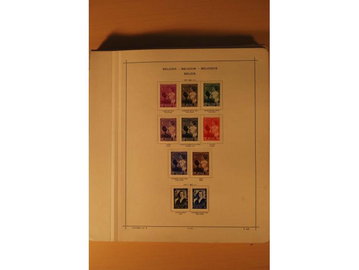1849/1955, ungebrauchte und gestempelte Sammlung mit guten Werten, Sätzen und Blocks, dazu Belgisch Kongo, Ruanda und Urundi,
