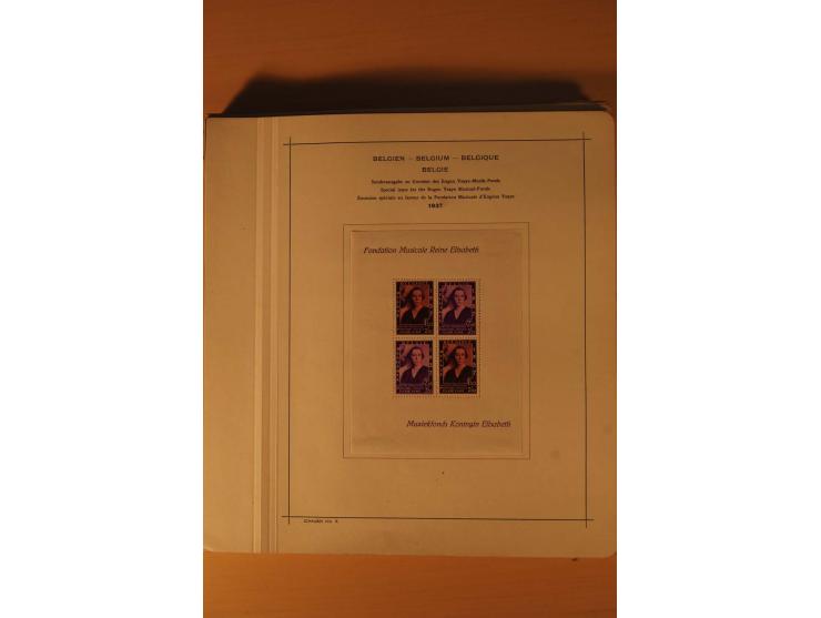 1849/1955, ungebrauchte und gestempelte Sammlung mit guten Werten, Sätzen und Blocks, dazu Belgisch Kongo, Ruanda und Urundi,