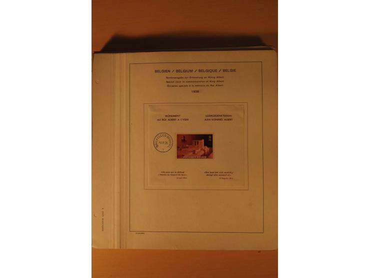 1849/1955, ungebrauchte und gestempelte Sammlung mit guten Werten, Sätzen und Blocks, dazu Belgisch Kongo, Ruanda und Urundi,