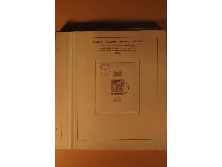 1849/1955, ungebrauchte und gestempelte Sammlung mit guten Werten, Sätzen und Blocks, dazu Belgisch Kongo, Ruanda und Urundi,