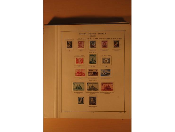 1849/1955, ungebrauchte und gestempelte Sammlung mit guten Werten, Sätzen und Blocks, dazu Belgisch Kongo, Ruanda und Urundi,
