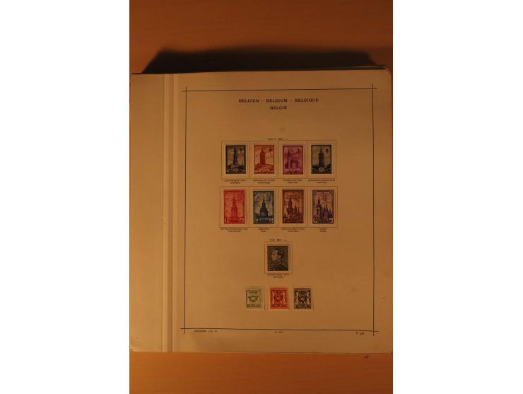 1849/1955, ungebrauchte und gestempelte Sammlung mit guten Werten, Sätzen und Blocks, dazu Belgisch Kongo, Ruanda und Urundi,
