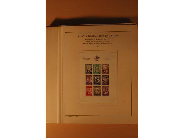 1849/1955, ungebrauchte und gestempelte Sammlung mit guten Werten, Sätzen und Blocks, dazu Belgisch Kongo, Ruanda und Urundi,
