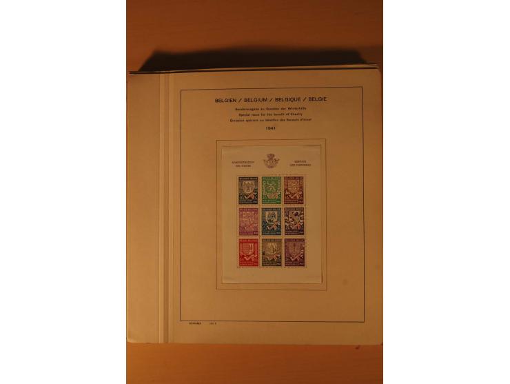 1849/1955, ungebrauchte und gestempelte Sammlung mit guten Werten, Sätzen und Blocks, dazu Belgisch Kongo, Ruanda und Urundi,