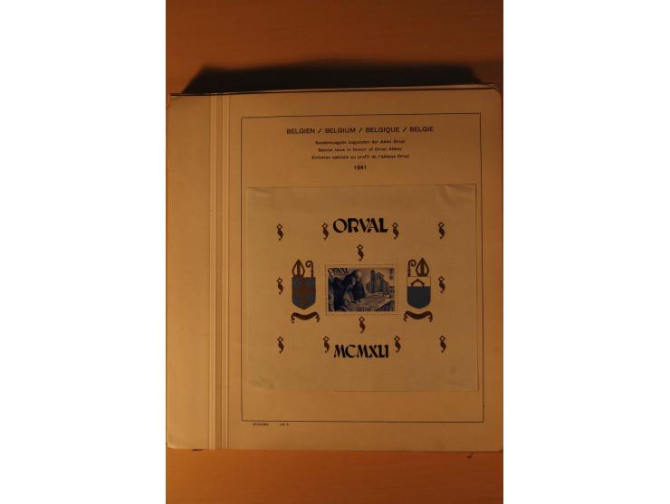 1849/1955, ungebrauchte und gestempelte Sammlung mit guten Werten, Sätzen und Blocks, dazu Belgisch Kongo, Ruanda und Urundi,
