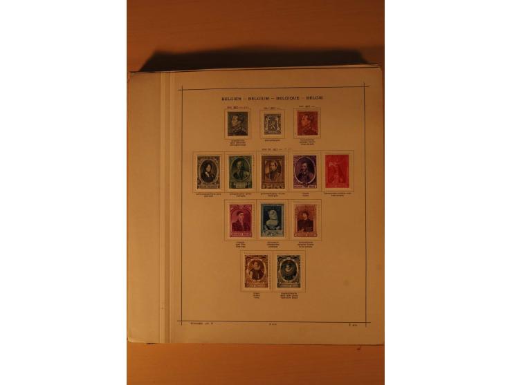 1849/1955, ungebrauchte und gestempelte Sammlung mit guten Werten, Sätzen und Blocks, dazu Belgisch Kongo, Ruanda und Urundi,