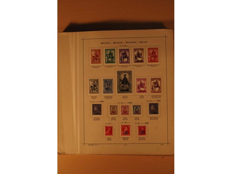 1849/1955, ungebrauchte und gestempelte Sammlung mit guten Werten, Sätzen und Blocks, dazu Belgisch Kongo, Ruanda und Urundi,