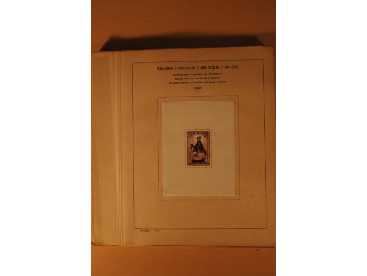 1849/1955, ungebrauchte und gestempelte Sammlung mit guten Werten, Sätzen und Blocks, dazu Belgisch Kongo, Ruanda und Urundi,