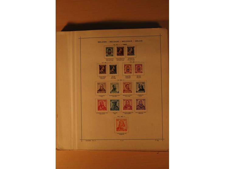 1849/1955, ungebrauchte und gestempelte Sammlung mit guten Werten, Sätzen und Blocks, dazu Belgisch Kongo, Ruanda und Urundi,