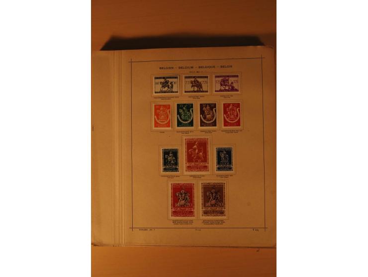 1849/1955, ungebrauchte und gestempelte Sammlung mit guten Werten, Sätzen und Blocks, dazu Belgisch Kongo, Ruanda und Urundi,