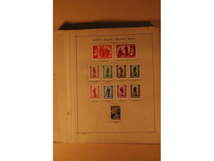 1849/1955, ungebrauchte und gestempelte Sammlung mit guten Werten, Sätzen und Blocks, dazu Belgisch Kongo, Ruanda und Urundi,