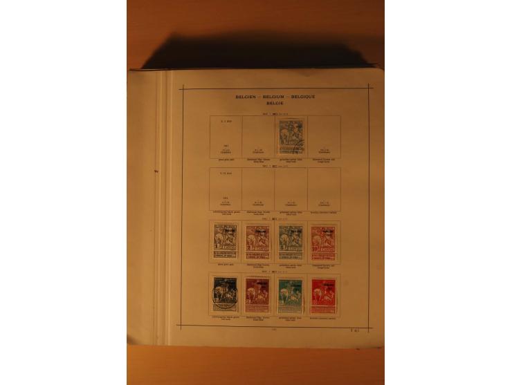 1849/1955, ungebrauchte und gestempelte Sammlung mit guten Werten, Sätzen und Blocks, dazu Belgisch Kongo, Ruanda und Urundi,