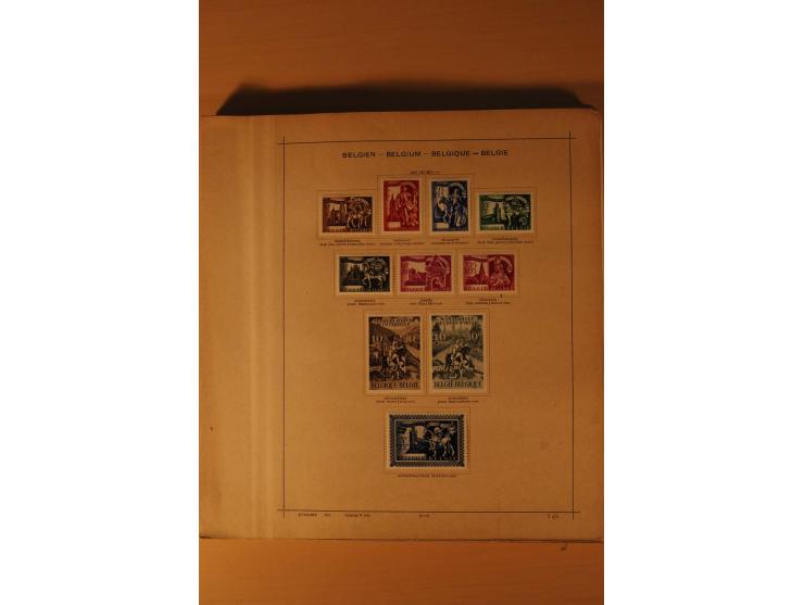 1849/1955, ungebrauchte und gestempelte Sammlung mit guten Werten, Sätzen und Blocks, dazu Belgisch Kongo, Ruanda und Urundi,